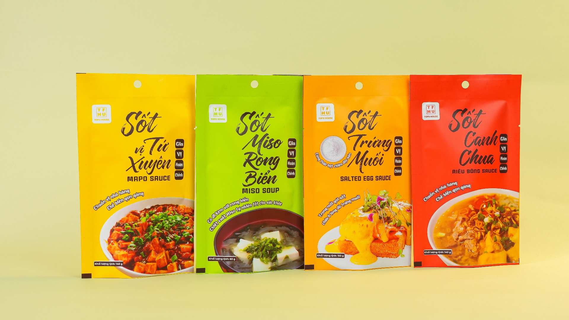 Sản phẩm sốt tiện lợi, combo đầy đủ gia vị đi kèm